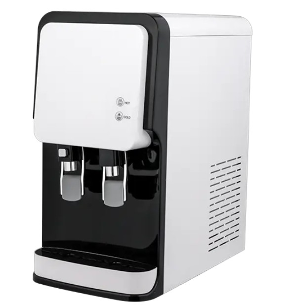 How effective is the filtration system of a desktop water dispenser?